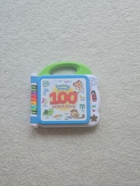 LeapFrog 100 Words Book - Green and Blue Interactive Learning Toy